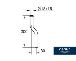 MEDIDAS TUBO DESCARGA URINARIO GROHE
